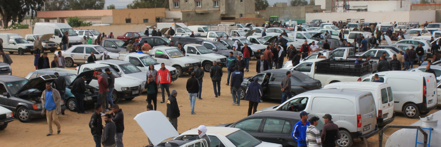 Marché de voitures d'occasion à Lessouda - Sidi Bouzid - Photo Mohamed Alyani pour Barr al Aman